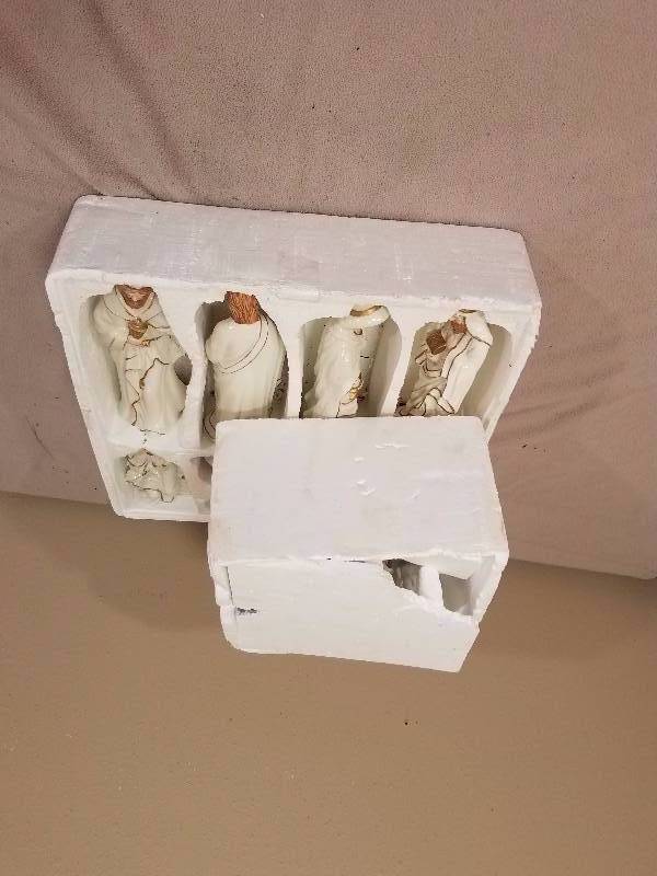 Ceramic Nativity Set and Extras