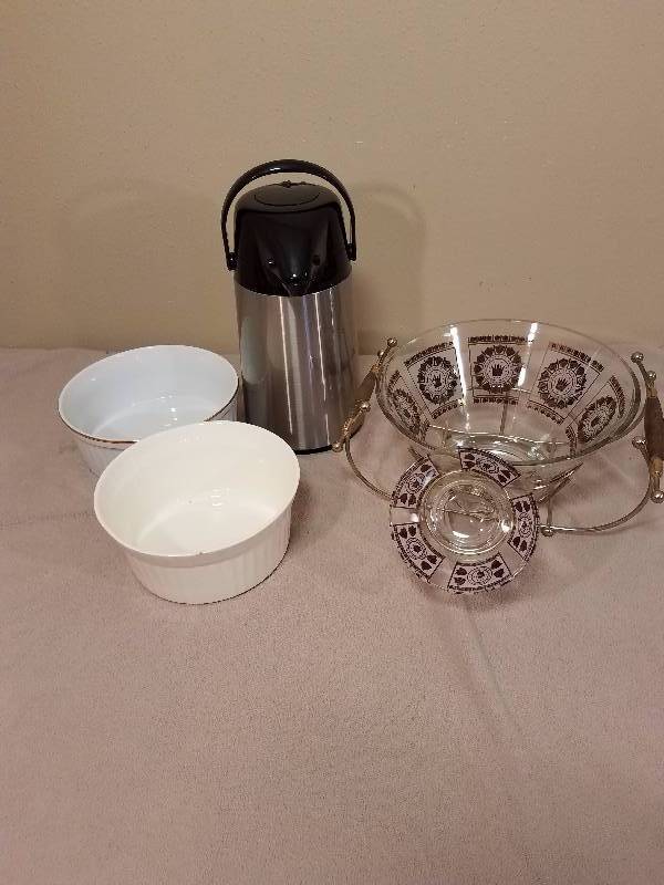 Mixed Serving bowl and Allgo Brand Air Pot