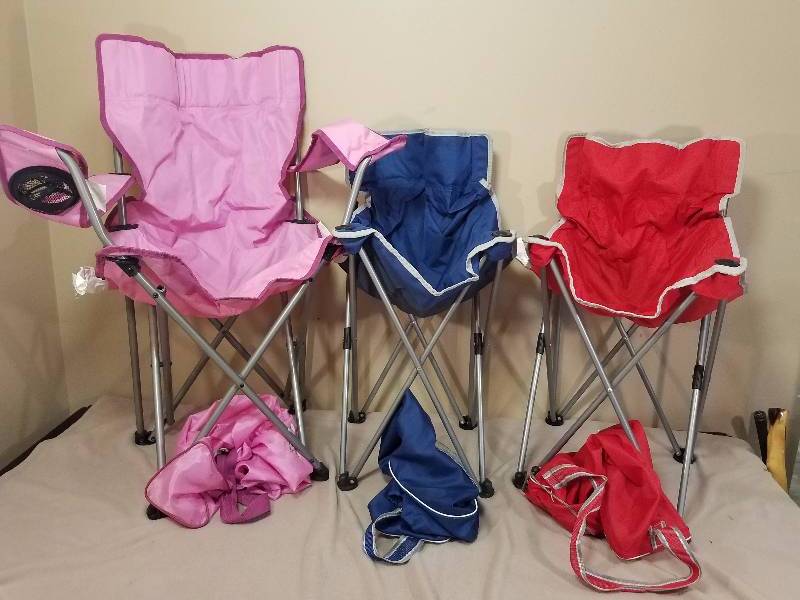 3 Camping  Yard Chairs