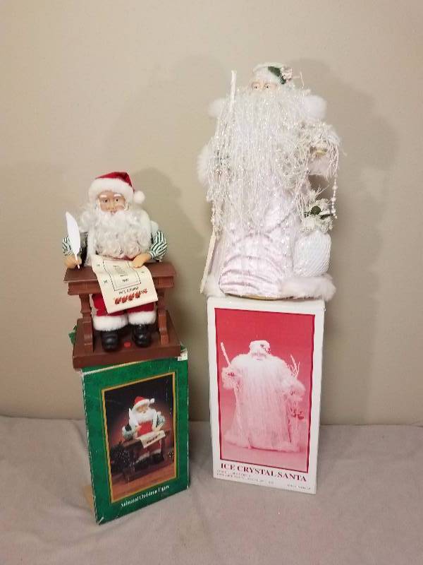 Crystal Santa and Animated Santa