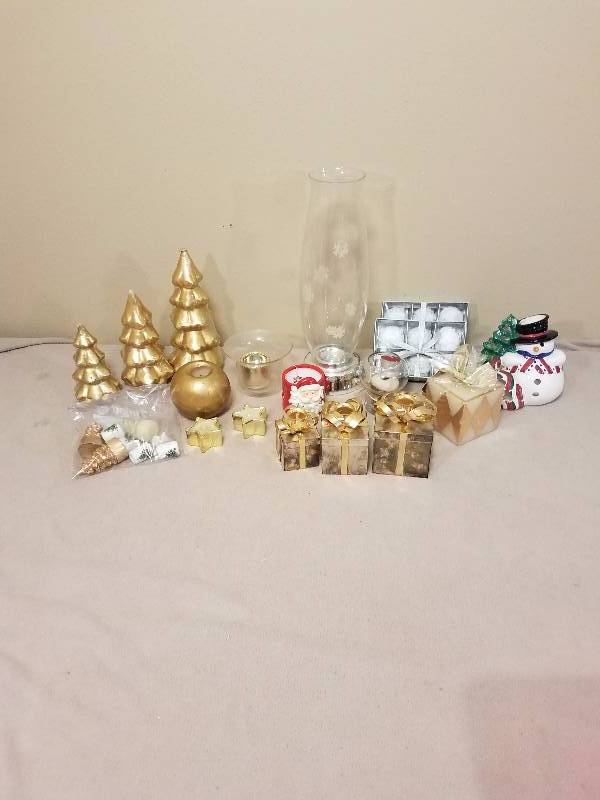 Christmas candles lot