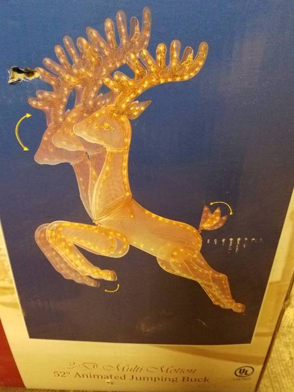 52 Animated Jumping Buck Outdoor Yard Light