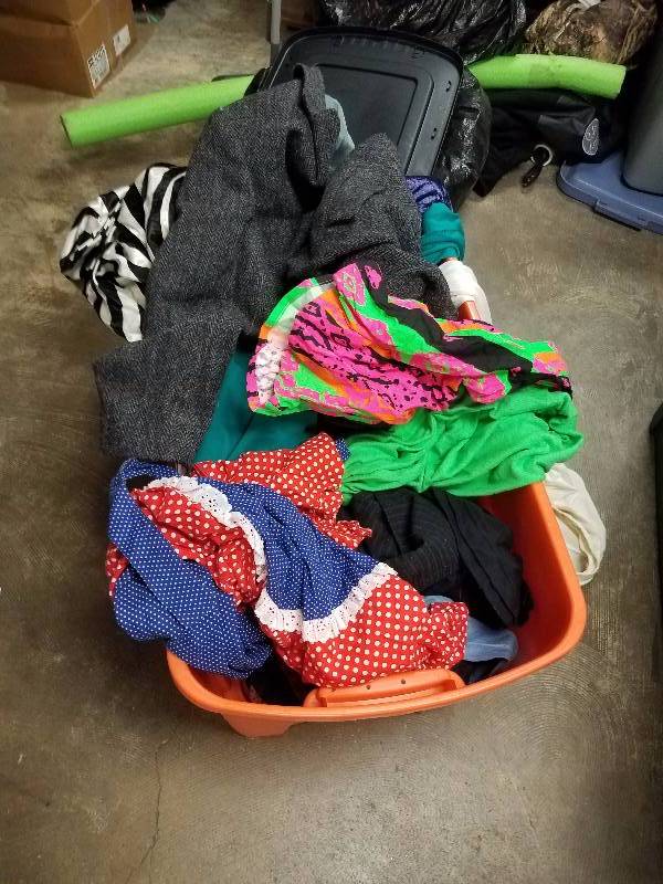 Tote Of Halloween Clothing and Costumes