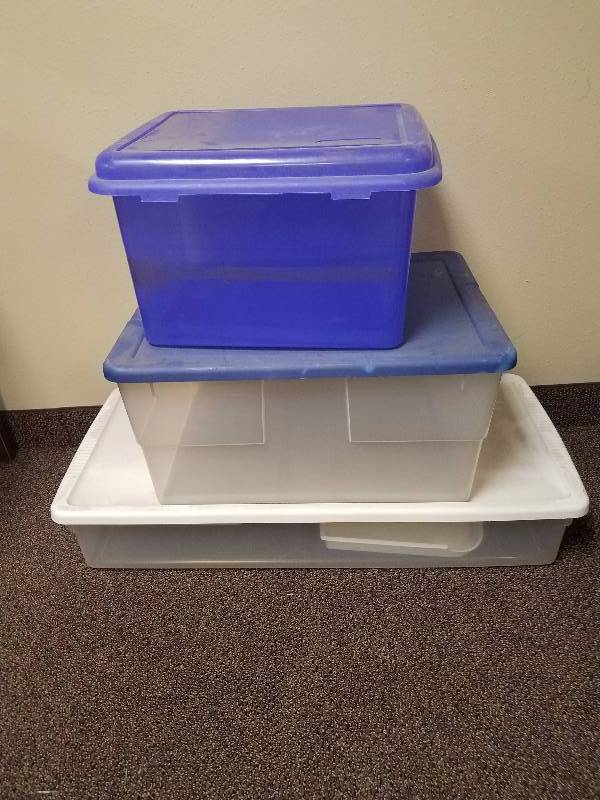 3 Storage TotesRubbermaids #1