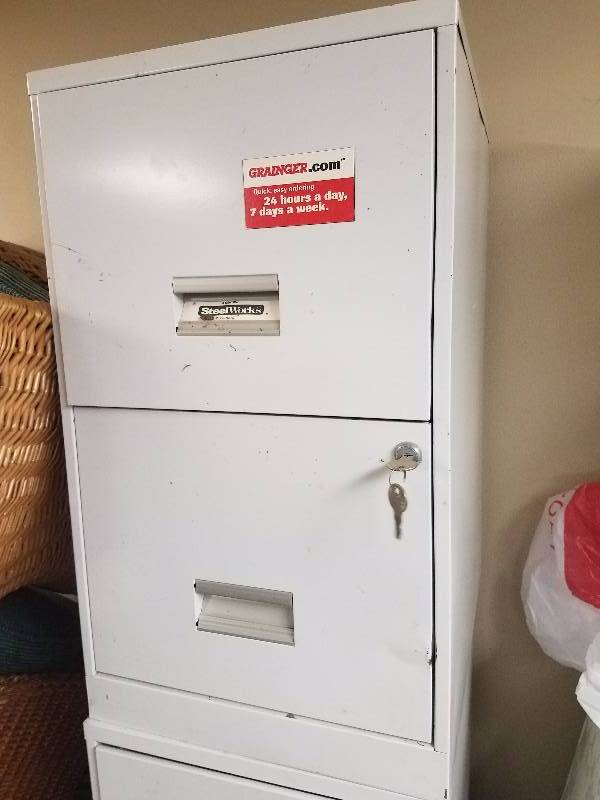 3 - 2 Drawer Metal Fining Cabinets