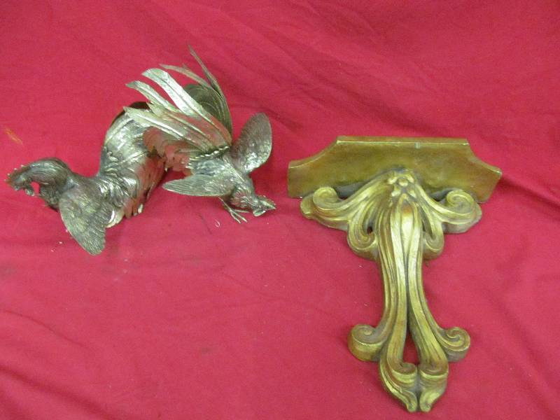 lot 33 image: shelf, roosters