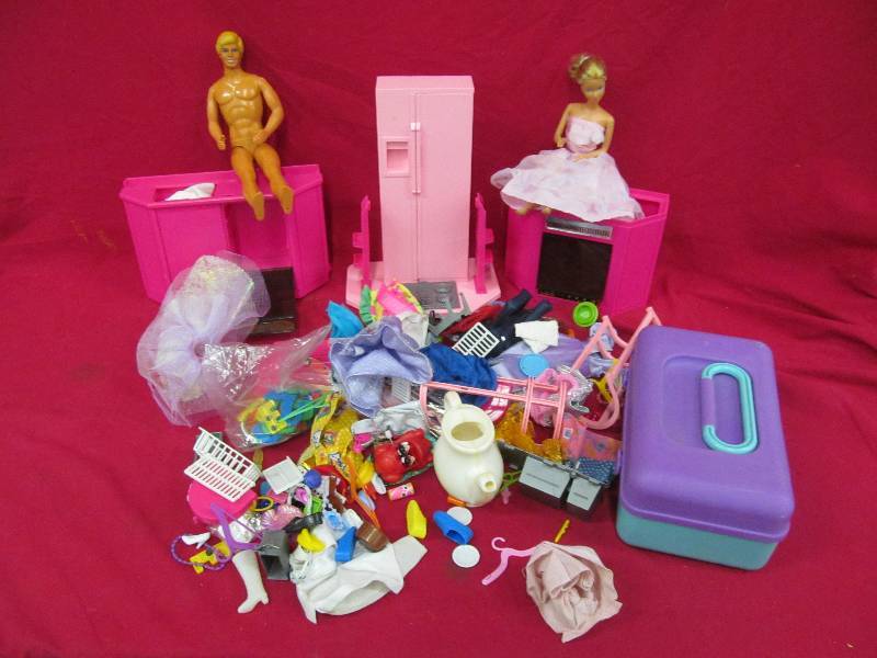 lot 39 image: Ken ,Barbie dolls