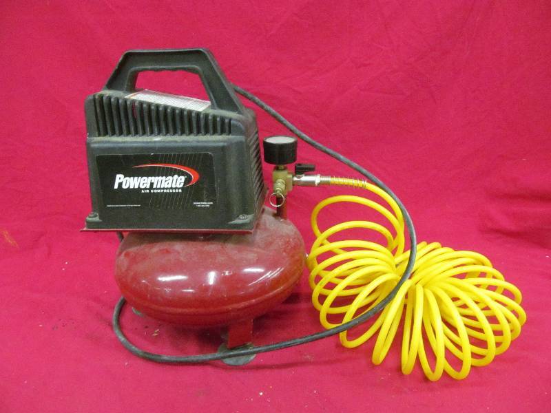 lot 62 image: Power mate air compressor