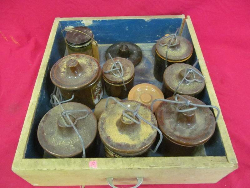 lot 99 image: cheese crocks