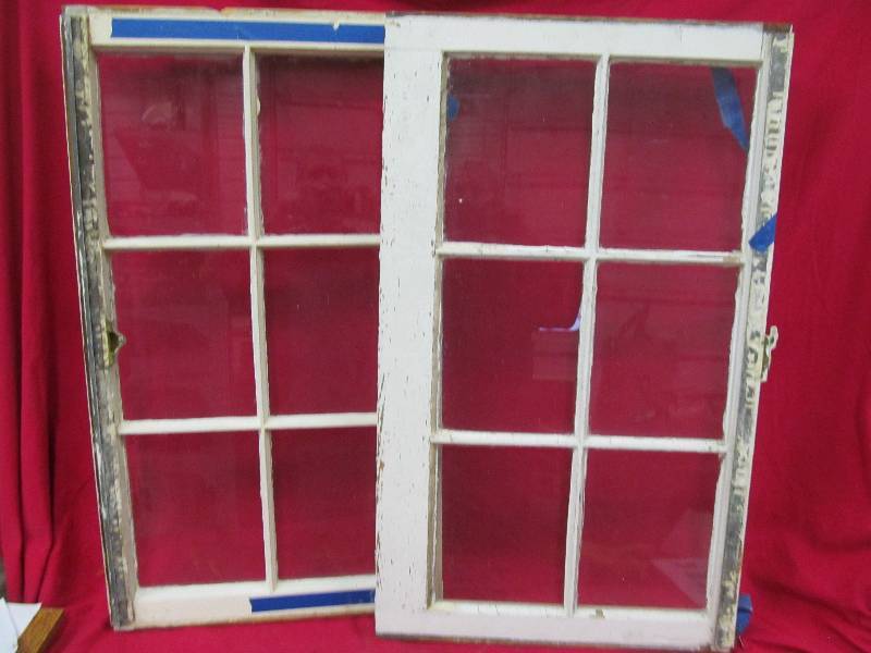 lot 120 image: vintage window panes