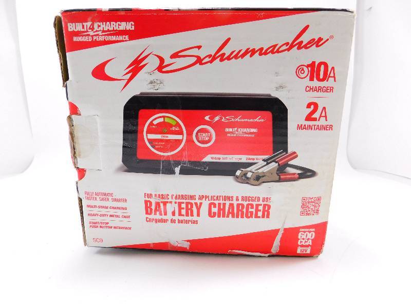 lot 5 image: Schumacher Rugged 10 Amp Battery Charger - 2 Amp Maintainer