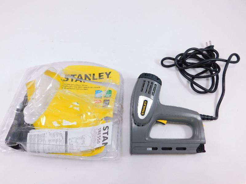 lot 10 image: Stanley Heavy Duty Electric StaplerNail Gun