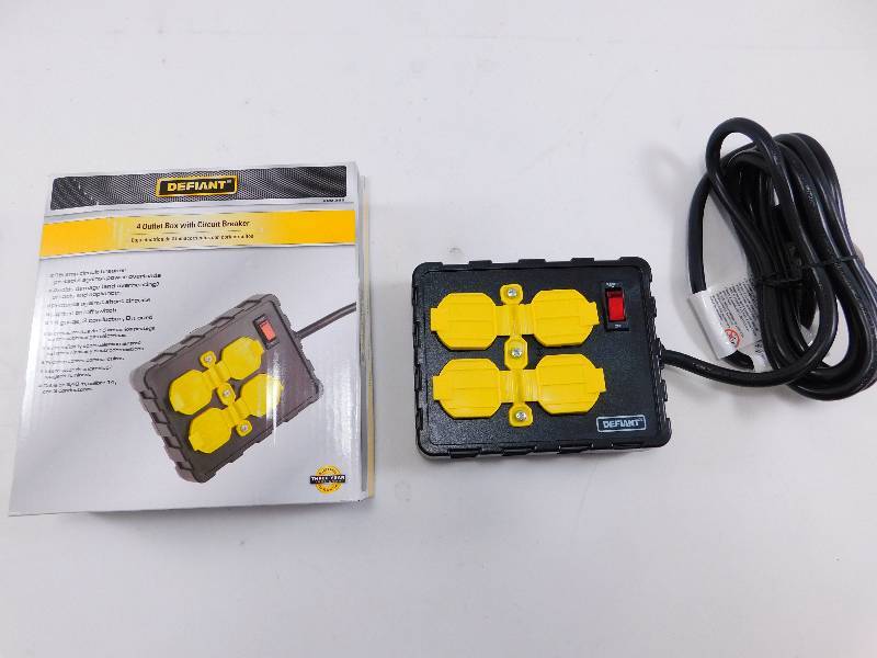 lot 15 image: Defiant 4 Outlet Box with Circuit Breaker