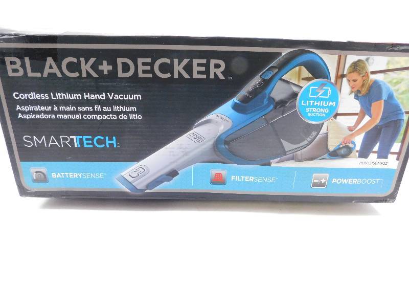 lot 32 image: Black & Decker Black and Decker Smartech Lithium Hand Vacuum
