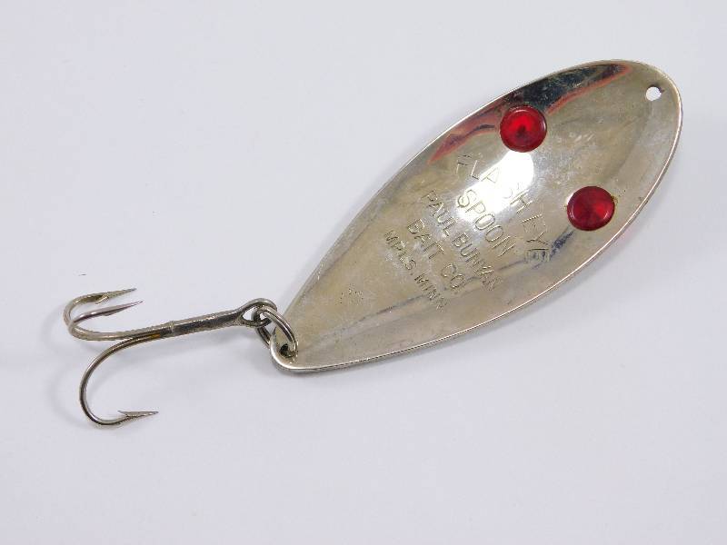 Vintage Flash Eye Spoon - Paul Bunyan Bait Co., Vintage Fishing Gear  Auction #26