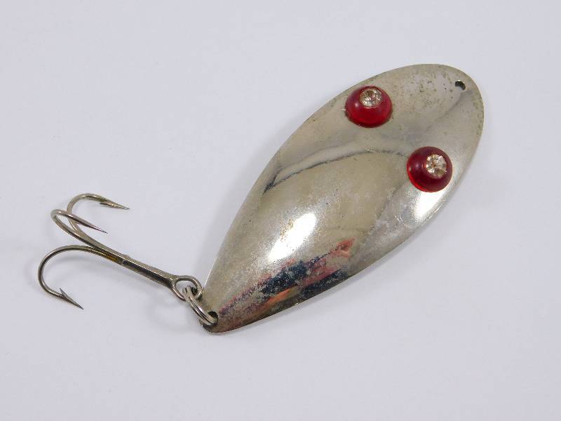 Paul Bunyan Flash Eye Spoon Vintage Jig Fishing Lures, One Bad Eye - Read