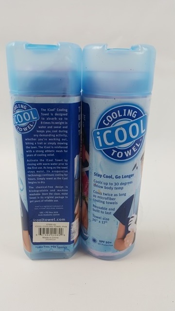 lot 88 image: Lot of 2 New Frogg Toggs iCool Sport Evaporative Cooling Towel Orange