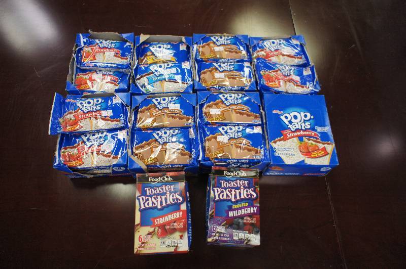 lot 179 image: Lot of 10 Boxes of Assorted Pop-Tarts and Toaster Pastries - All Items Expired In 2016 -
