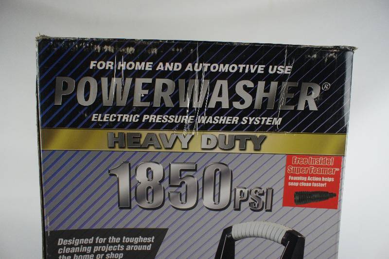 lot 199 image: Powerwasher Brand 1850 PSI Electric Pressure Washer