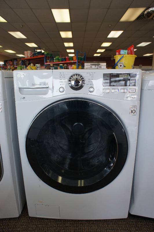 lot 9 image: New LG -Model # (WM3575CW) 4.5-cubic Foot Ultra Large Capacity Turbowash Washer in White