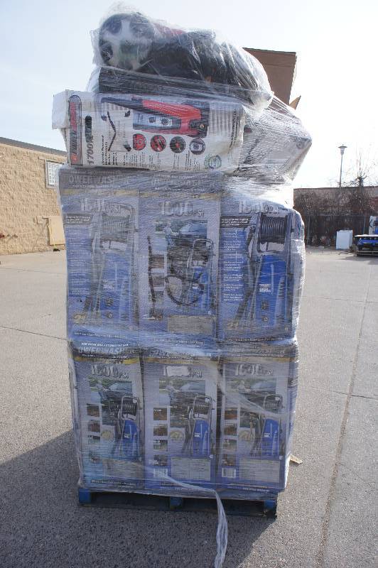 lot 200 image: 1 Large Pallet of (24) Total Pressure Washers - All Electric - Assortment of PSI Levels - 1700 - 1800 PSI - Wholesale Lot