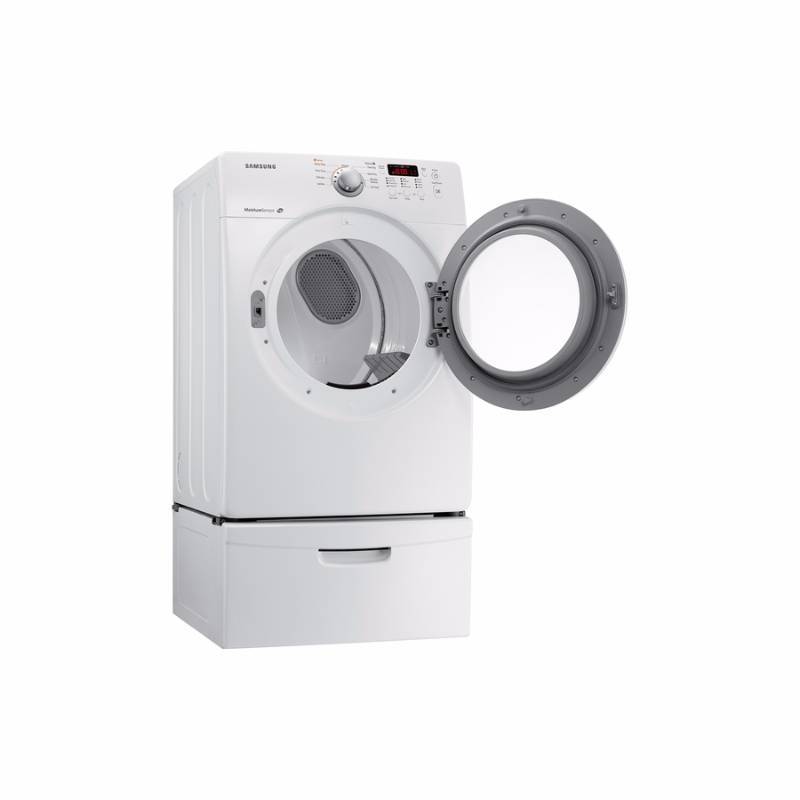 lot 7 image: New In Box Samsung Model # (DV36J4000GW) 7.3 Cu. Ft. 9-Cycle High-Efficiency Gas Dryer - White
