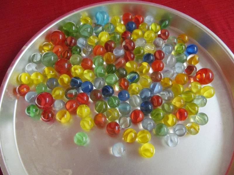 vintage glass marbles