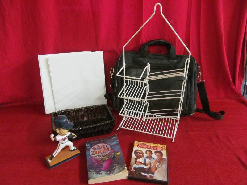dvd,book briefcase,bobblehead