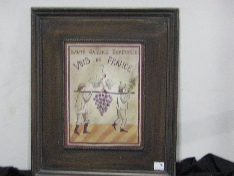 lot 20 image: Metal Art Picture