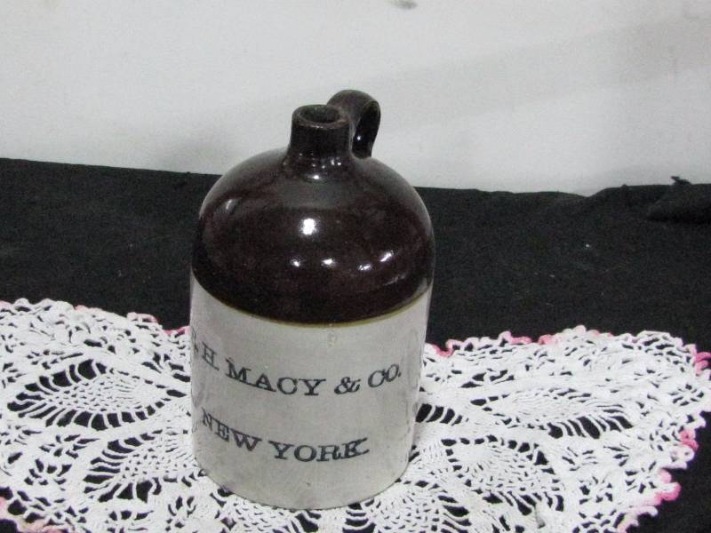 lot 83 image: 12 Gallon Stoneware Advertising Jug