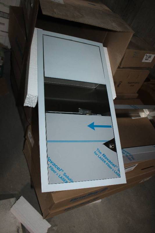lot 60 image: Lot of (2) Bradley Recessed BX-TowelWaste Unit