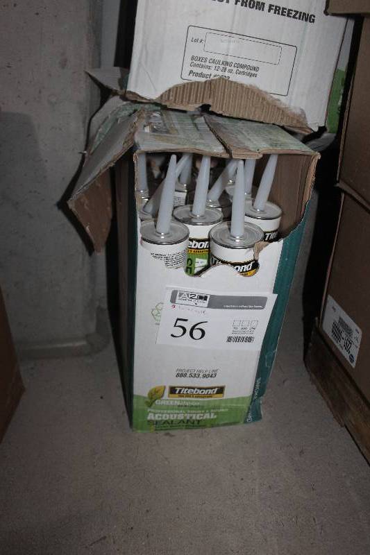 lot 56 image: Box of Titebond Professional Smoke & Sound Acoustical Sealant