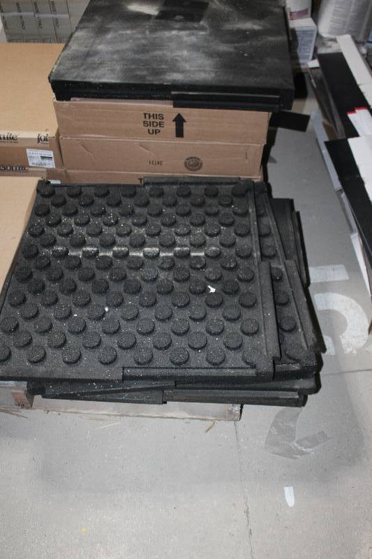 lot 16 image: Lot of (4) Boxes of Johnsonite Gym Flooring Tiles