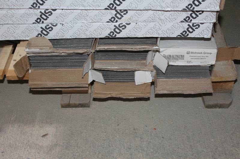 lot 14 image: Lot of (4) Boxes of Mohawk Group Premium Luxury Vinyl Tile