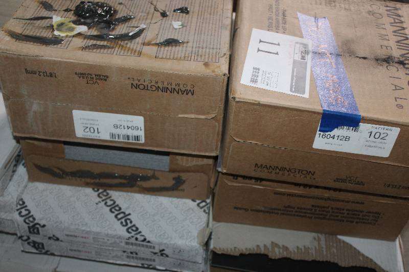 lot 11 image: Lot of (4) Boxes of Stone Grey Essentials Tile