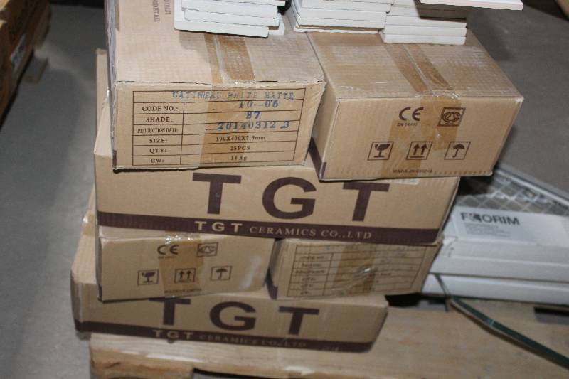 lot 30 image: Lot of (5) Boxes of Gatineau White Matte Tile