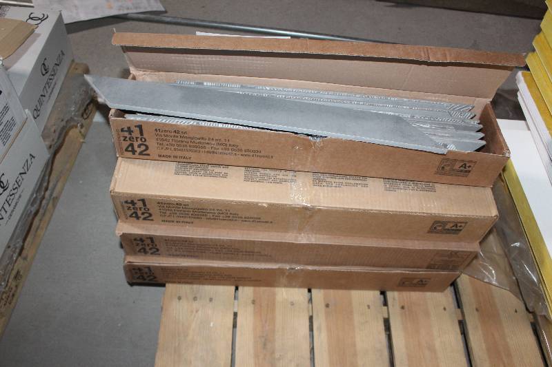 lot 27 image: Lot of (5) Boxes of Chevron Terra Angle Cut Tile