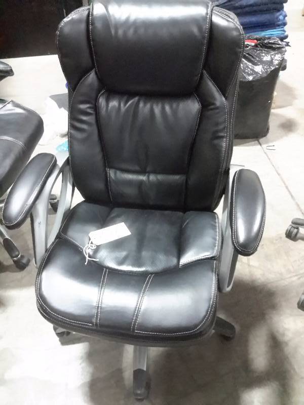lot 54 image: Very nice simulated leather office chair