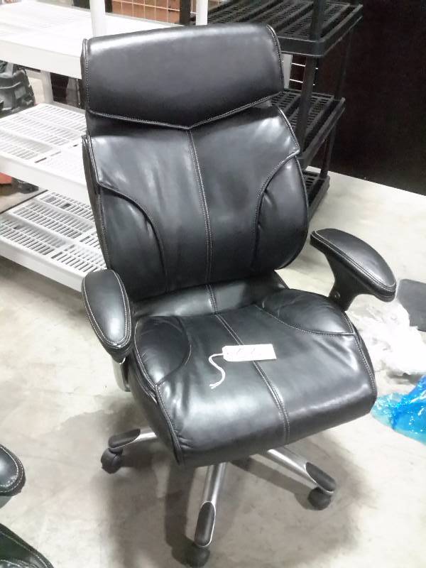 lot 55 image: Very nice simulated leather office chair