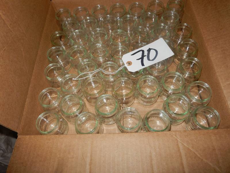 Approximately 150 baby food jars..
