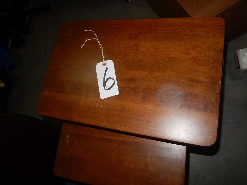 2 nice serving tables.. Nest together