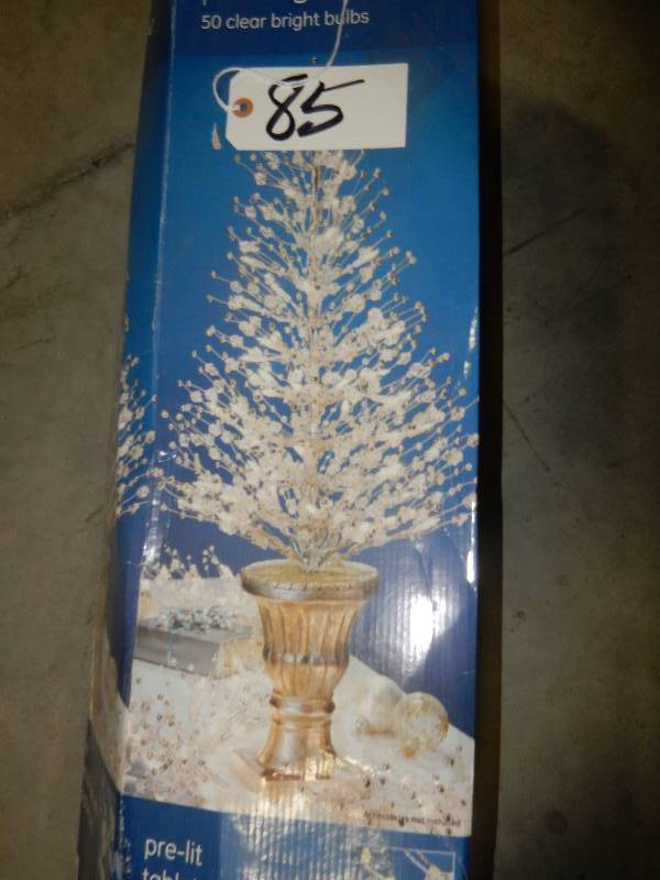 3 ft  Pre Lit GEM Tree.  50 Clear bright bulbs