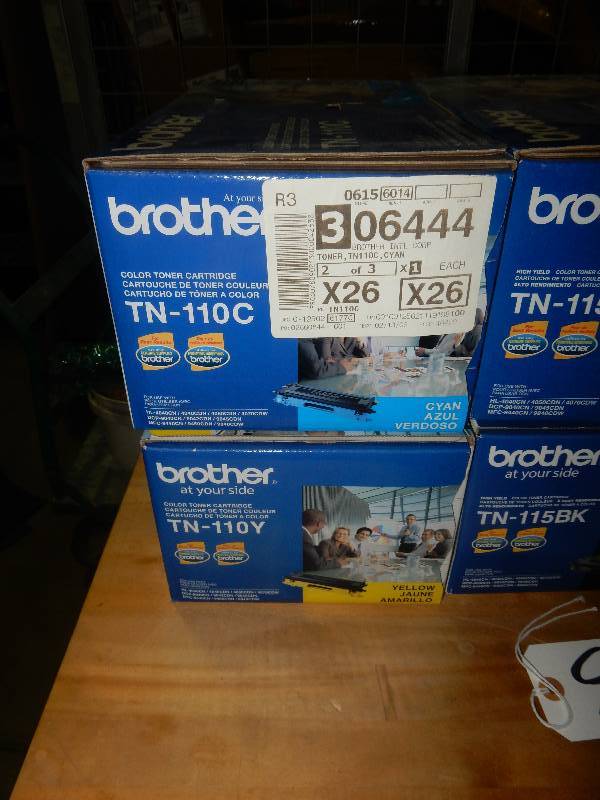 BROTHER Toner cartridges as pictured. NEW.  Overhead light fixture