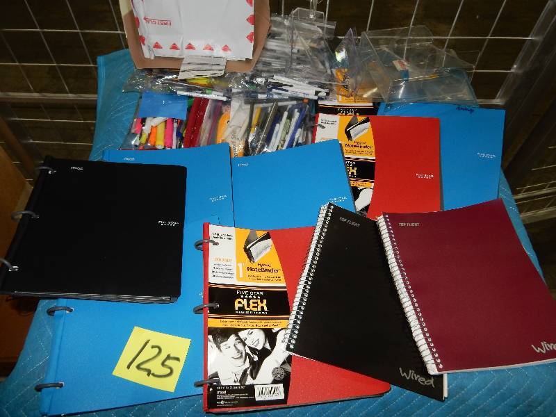 lot 125 image: Misc. Office Supplies as shown