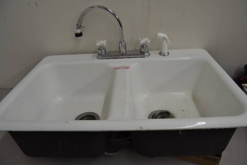 Vintage cast iron sink