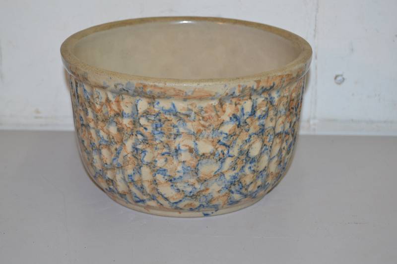 Vintage Spongeware Red Wing Bowl