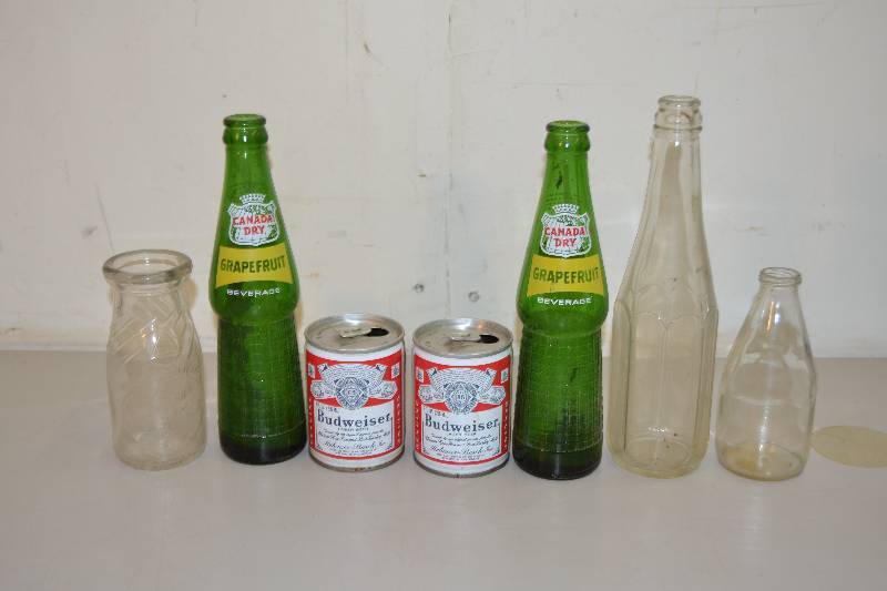 VIntage Bottles and Cans