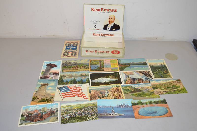 Vintage Cigar Box, Post Cards