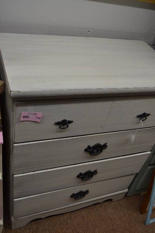 Painted white dresser