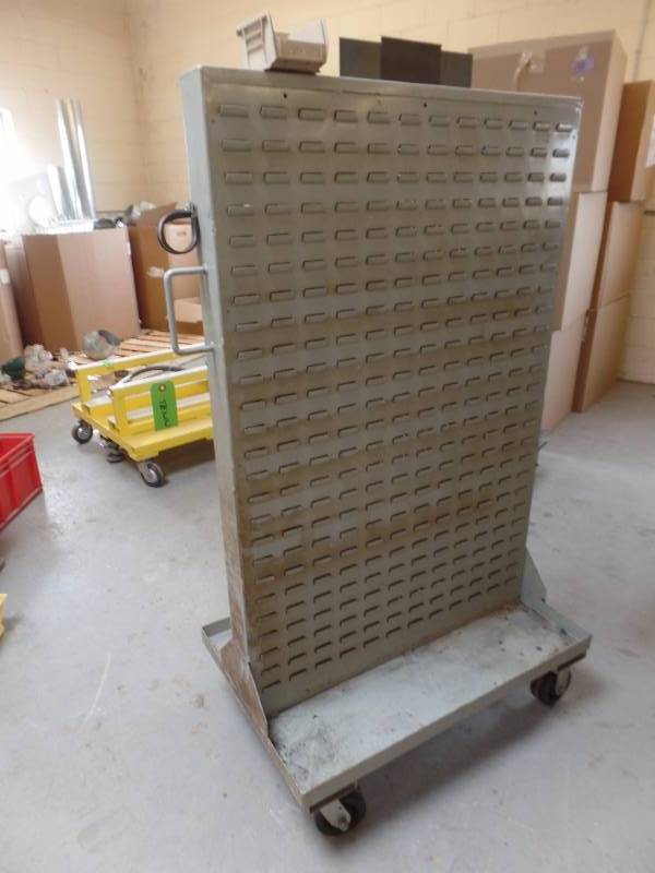 Mobile Double Sided Bin Rack